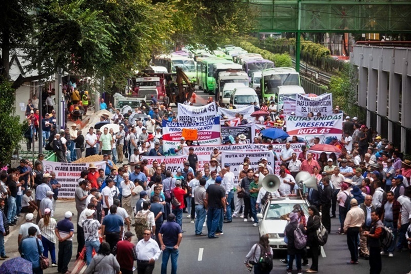 Ciudad bajo presión: 15 manifestaciones y tráfico caótico colapsan la CDMX hoy