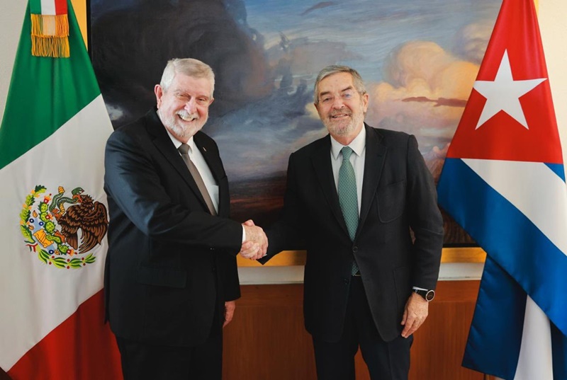 SRE despide al embajador de Cuba y acuerda fortalecer relación bilateral