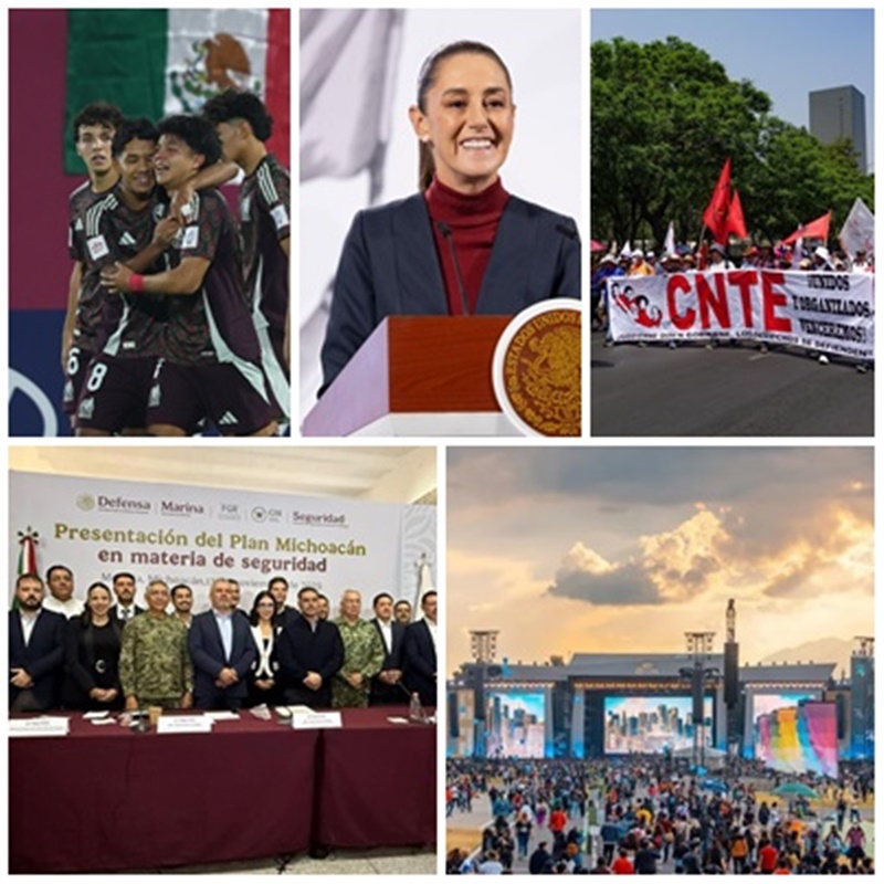 Una semana movida en México: política, protestas, fútbol y música