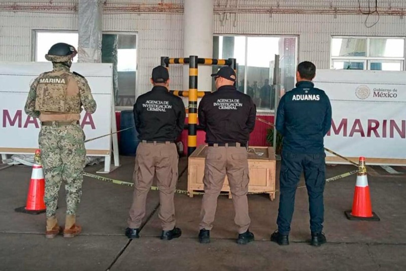 Marina incauta droga psicodélica en puerto de Veracruz