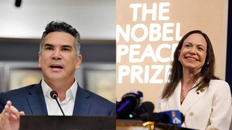 Alito Moreno acusa silencio de Morena tras Nobel a Machado