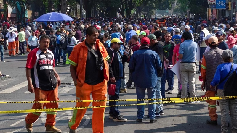Marchas y cierres viales generan fuerte congestión en la capital