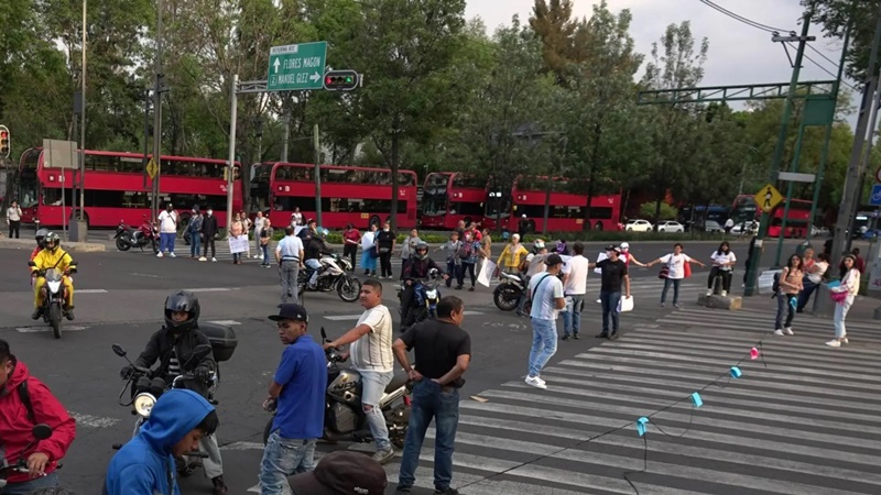 Caos vial y movilizaciones complican la movilidad este lunes en la CDMX