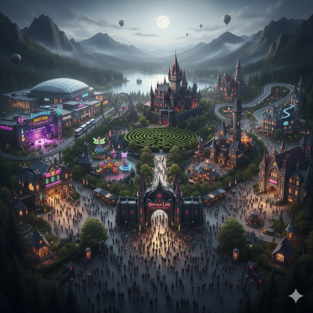Drácula tendrá su propio parque temático: así será Dracula Land, el nuevo gigante del entretenimiento