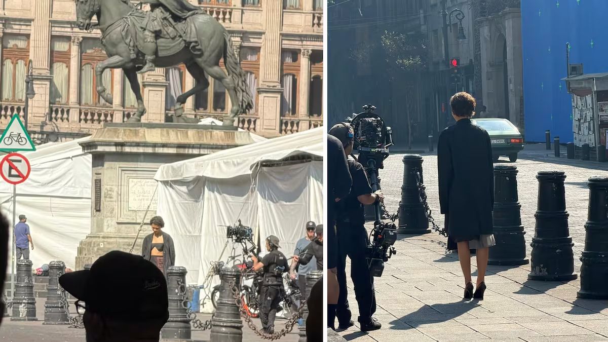 Zendaya en el Centro Histórico: Graba nueva producción frente al Munal