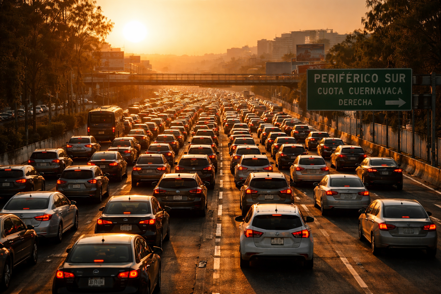 Colapso vial en CDMX por eventos deportivos y protestas simultáneas