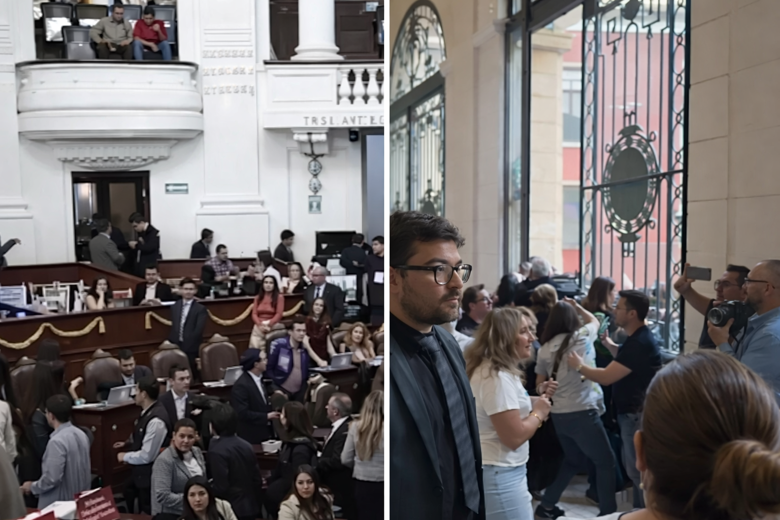 De la protesta al portazo: Asamblea de Barrios irrumpe en el Congreso y paraliza sesión