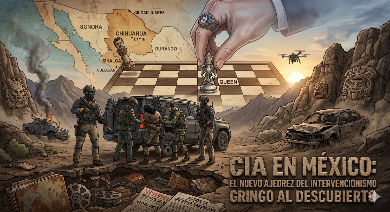 CIA en México: el nuevo ajedrez del intervencionismo gringo al descubierto